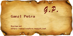 Ganzl Petra névjegykártya
